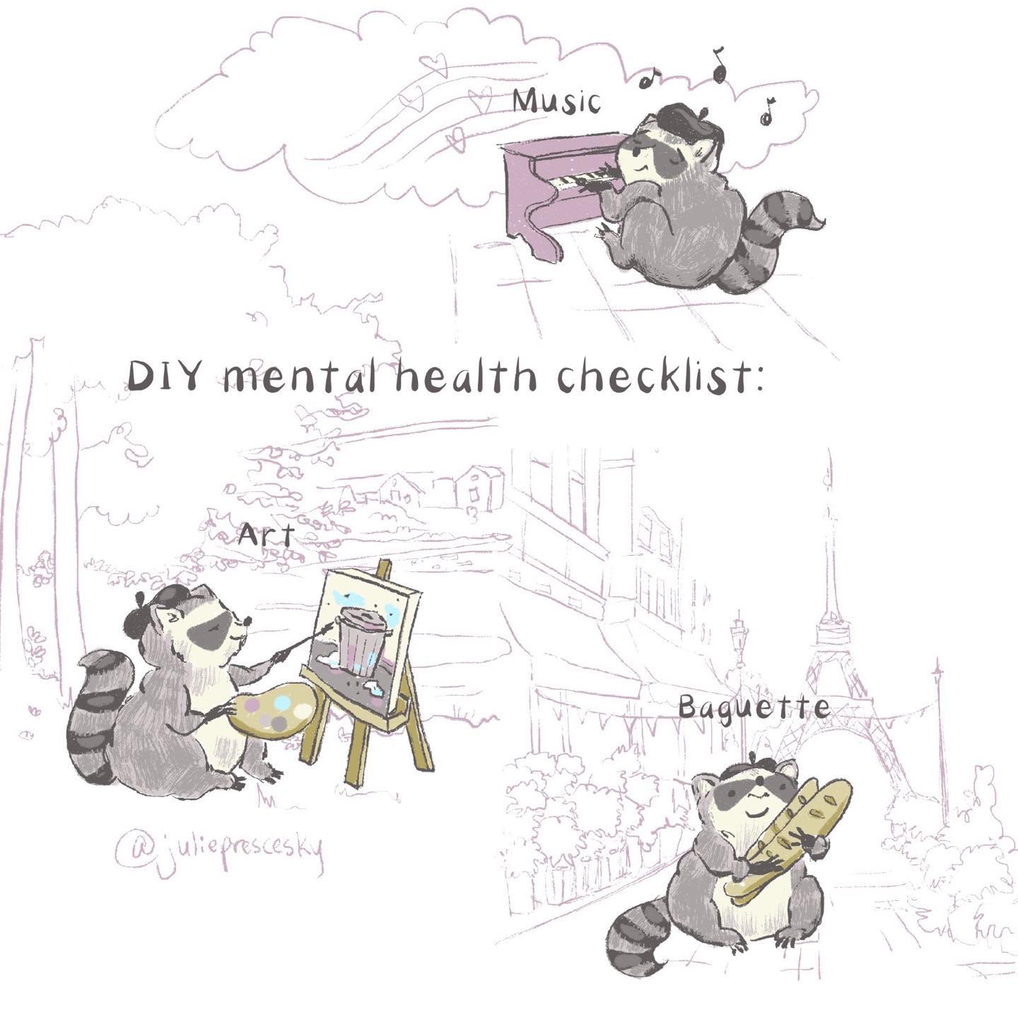 Mental Health Raccoon